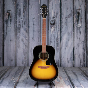 Epiphone DR-100 Dreadnought Acoustic Guitar, Vintage Sunburst, front