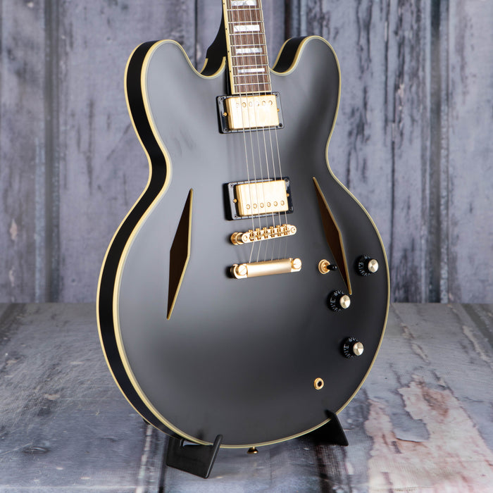 Epiphone Emily Wolfe Sheraton Stealth Semi-Hollowbody, Black Aged Gloss