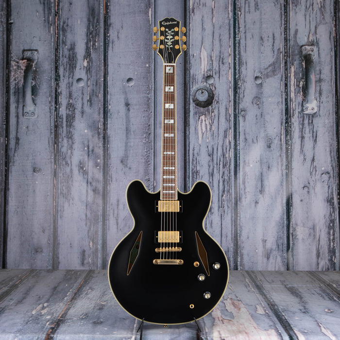 Epiphone Emily Wolfe Sheraton Stealth Semi-Hollowbody, Black Aged Gloss