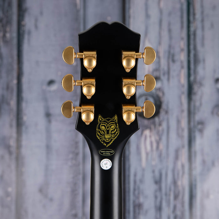 Epiphone Emily Wolfe Sheraton Stealth Semi-Hollowbody, Black Aged Gloss