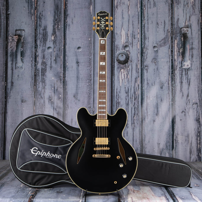 Epiphone Emily Wolfe Sheraton Stealth Semi-Hollowbody, Black Aged Gloss