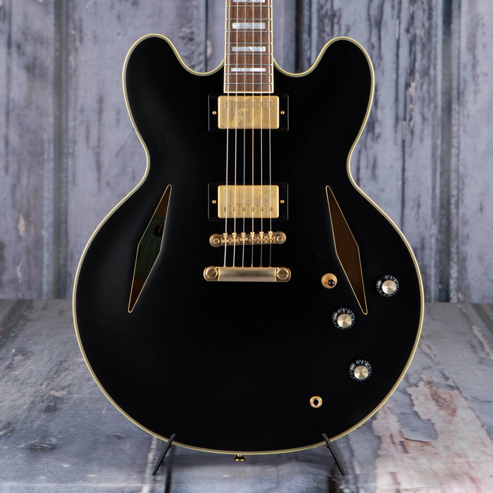 Epiphone Emily Wolfe Sheraton Stealth Semi-Hollowbody, Black Aged Gloss