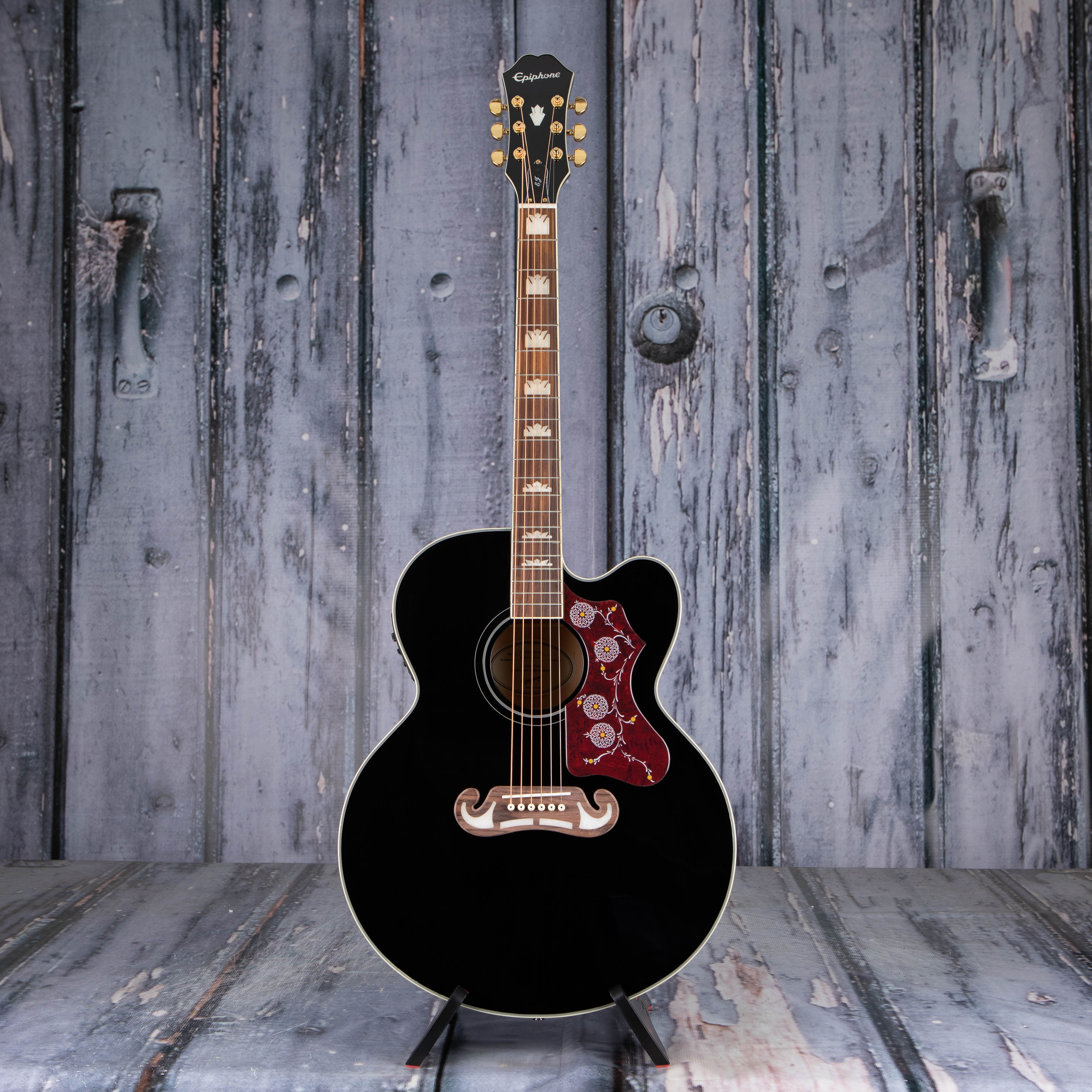 Epiphone J-200 EC Studio Acoustic/Electric, Black | For Sale 