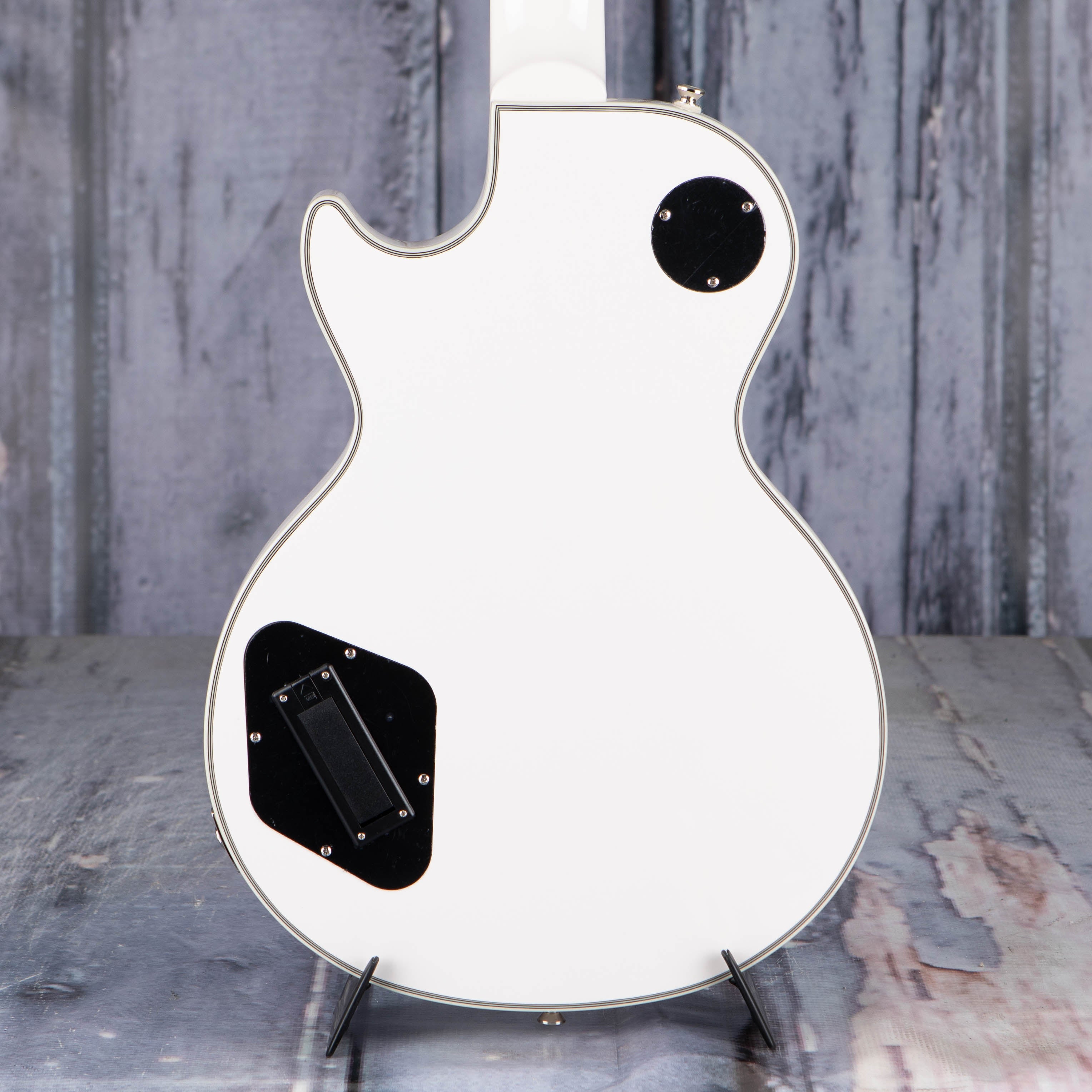 Epiphone Jerry Cantrell Prophecy Les Paul Custom Electric Guitar, Bone White, back closeup