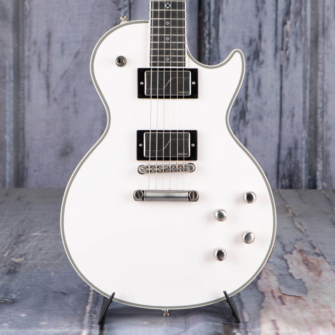 Epiphone Jerry Cantrell Prophecy Les Paul Custom Electric Guitar, Bone White, front closeup