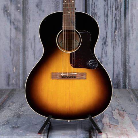 Epiphone L-00 Studio Acoustic/Electric Guitar, Vintage Sunburst, front closeup