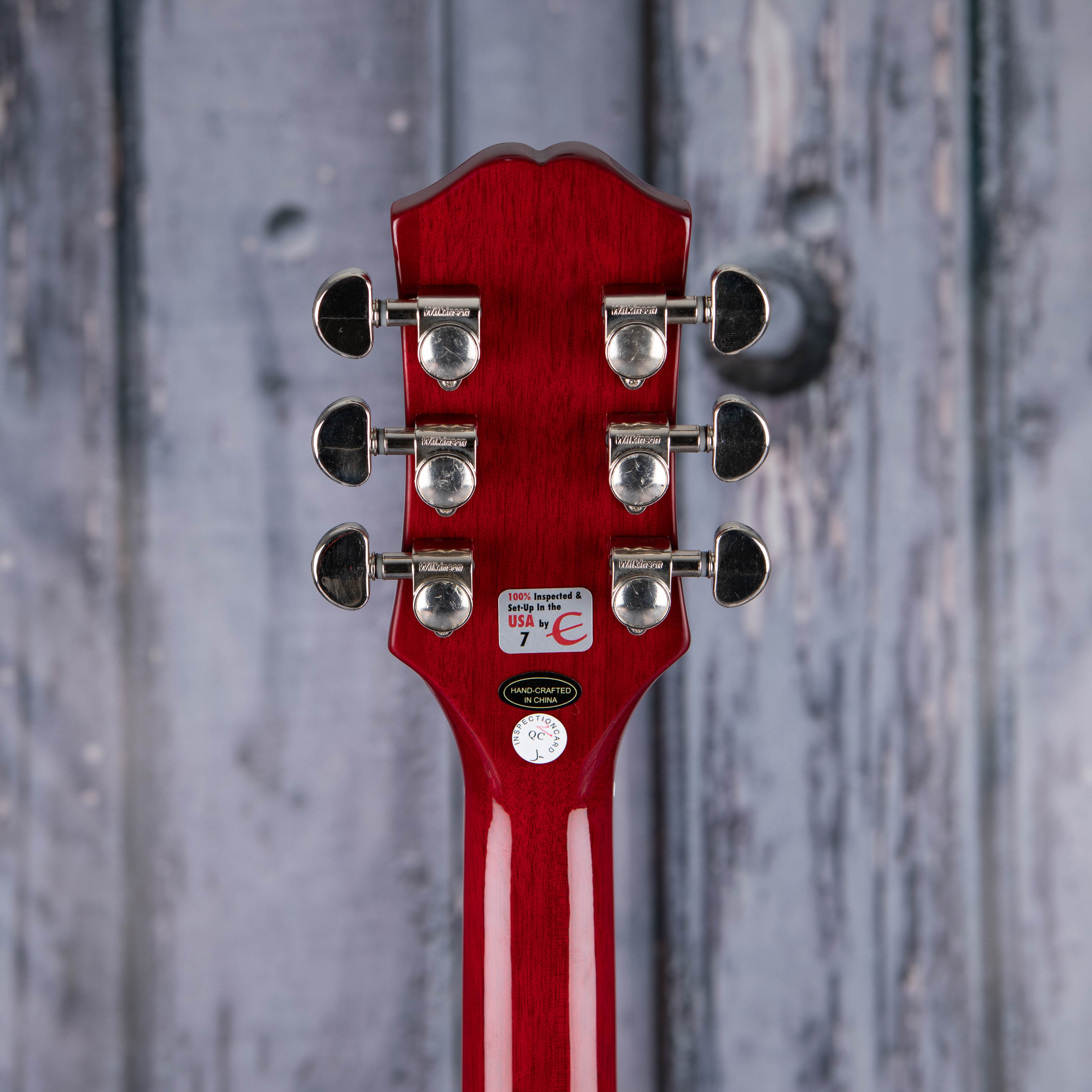 Epiphone Les Paul Standard '60s Electric Guitar, Bourbon Burst, back headstock
