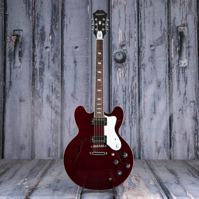 Epiphone Noel Gallagher Riviera Semi-Hollowbody, Dark Wine Red