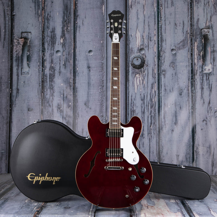 Epiphone Noel Gallagher Riviera Semi-Hollowbody, Dark Wine Red