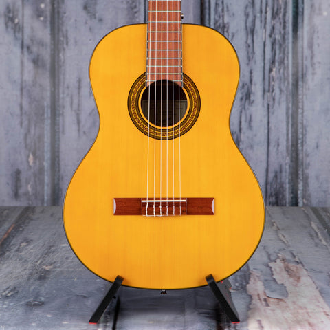 Epiphone PRO-1 Spanish Classic Acoustic Guitar, Antique Natural, front closeup