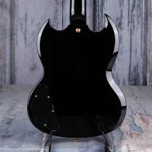 Epiphone SG Custom Electric Guitar, Ebony, back closeup