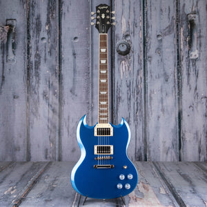 Epiphone SG Muse Electric Guitar, Radio Blue Metallic, front