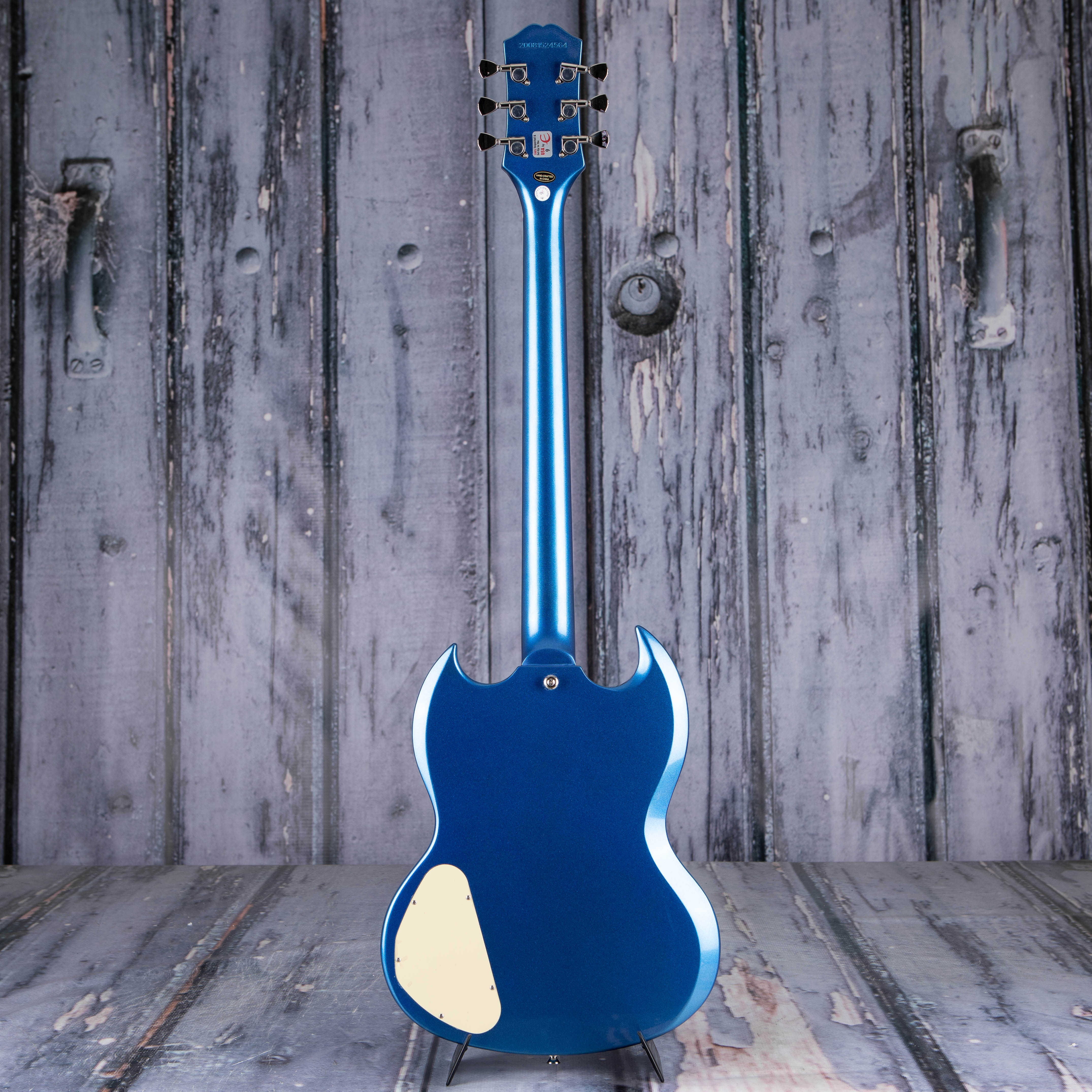 Epiphone SG Muse Electric Guitar, Radio Blue Metallic, back