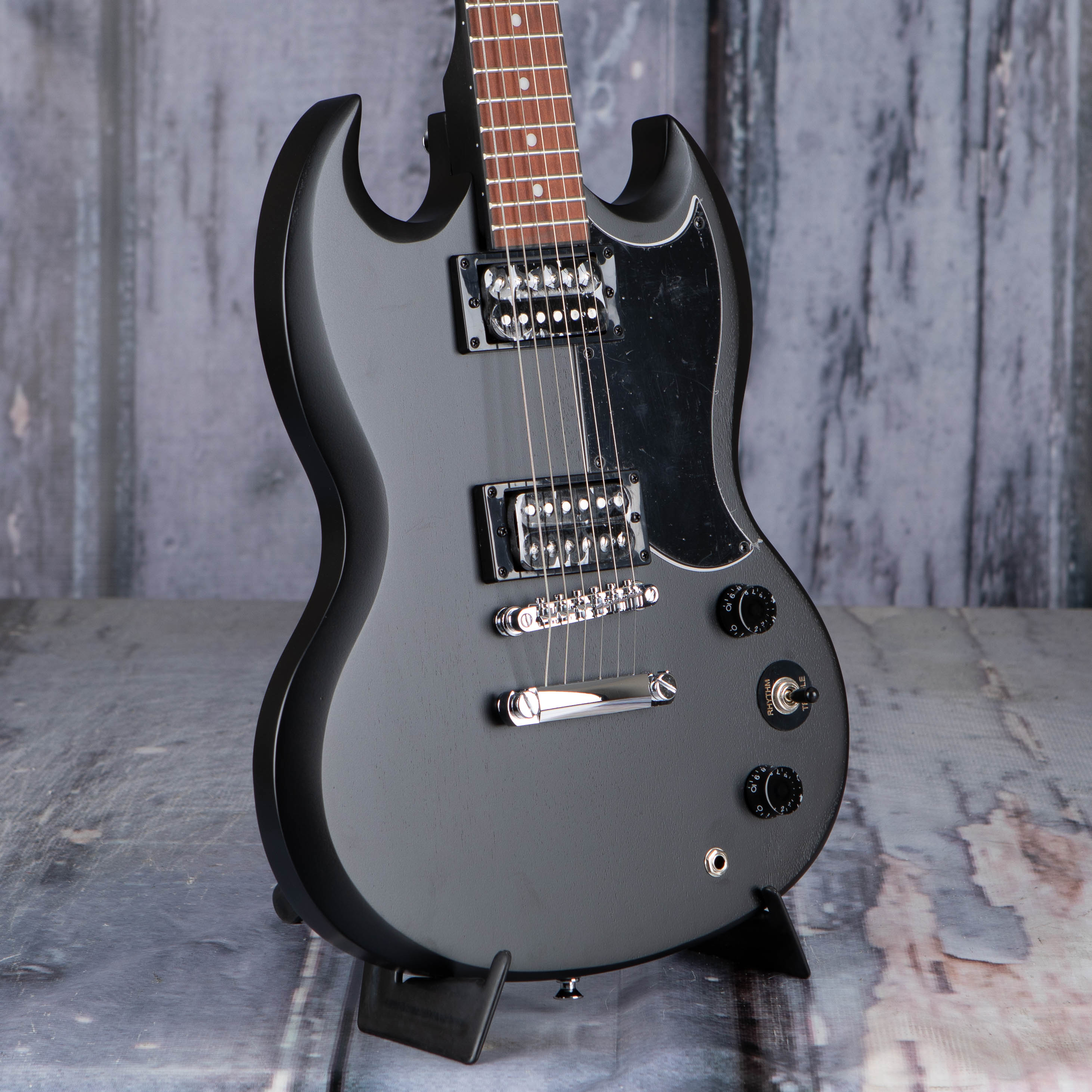 Epiphone SG Special VE Electric Guitar, Ebony, angle