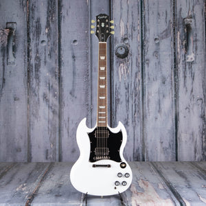 Epiphone SG Standard Electric Guitar, Alpine White, front