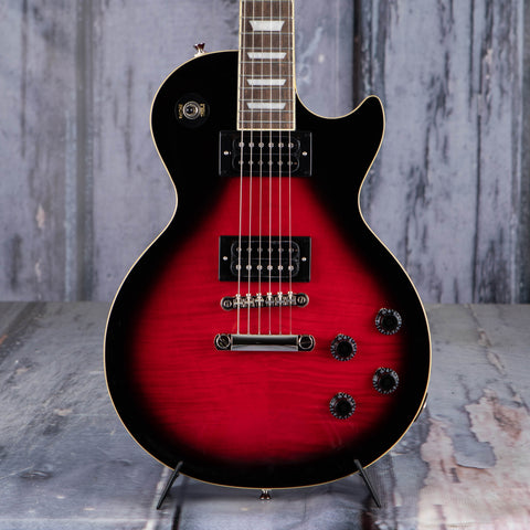 Epiphone Slash Les Paul Standard Electric Guitar, Vermillion Burst, front closeup