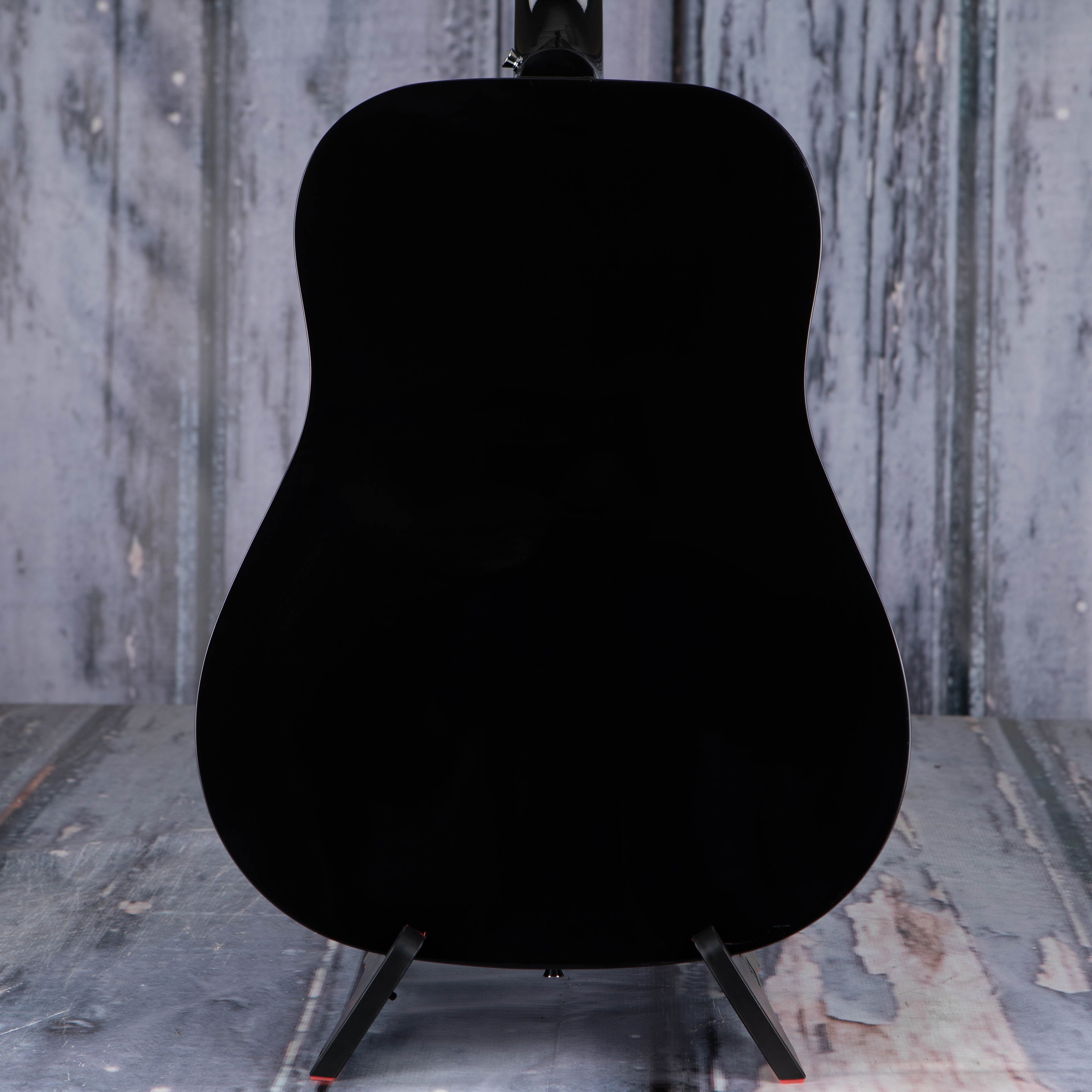Epiphone Starling Acoustic Guitar, Ebony, back closeup