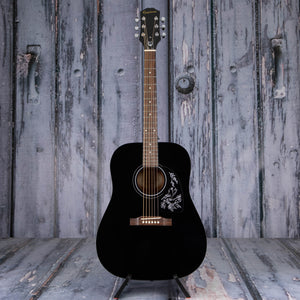 Epiphone Starling Acoustic Guitar, Ebony, front
