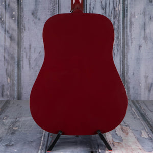 Epiphone Starling Acoustic Guitar, Wine Red, back closeup