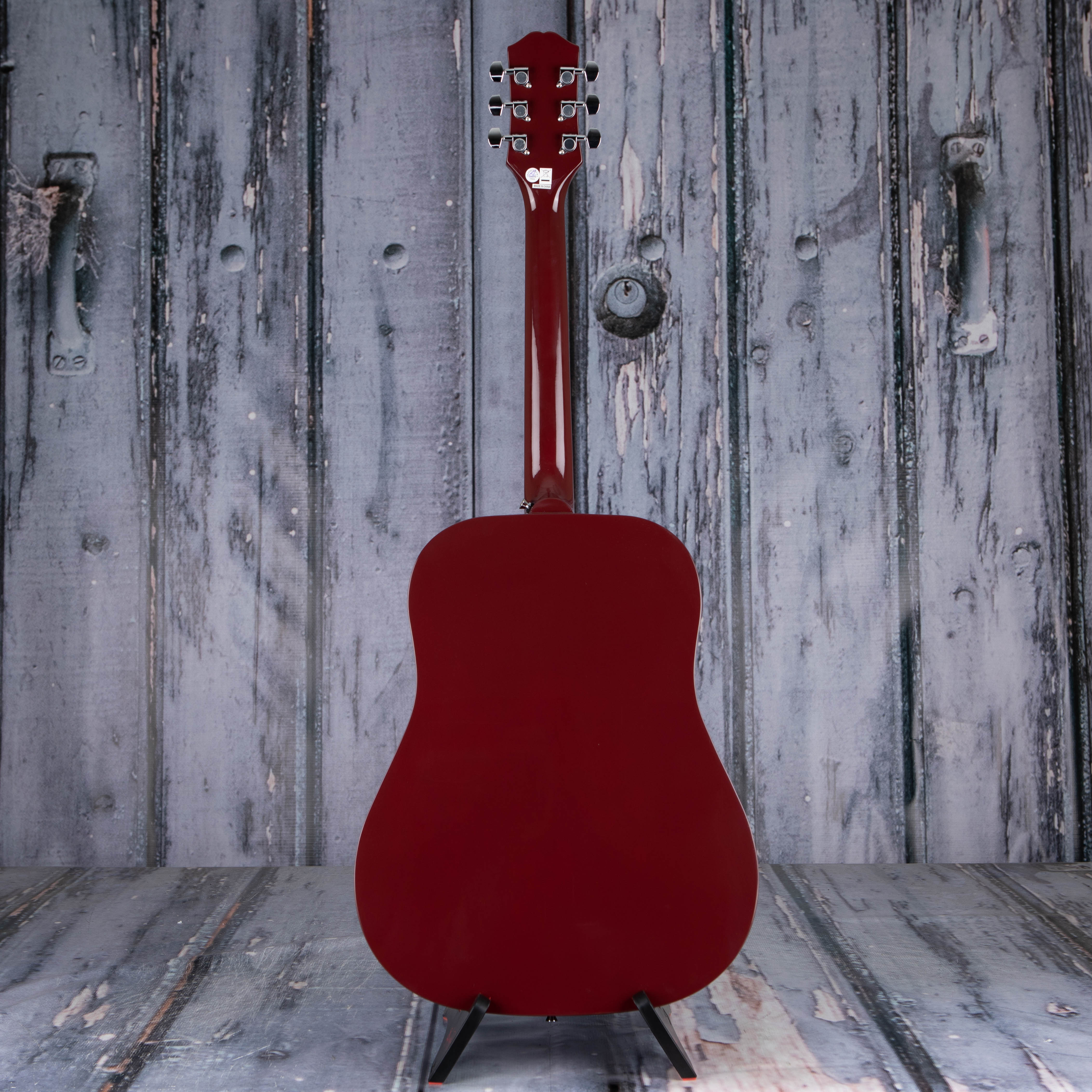 Epiphone Starling Acoustic Guitar, Wine Red, back
