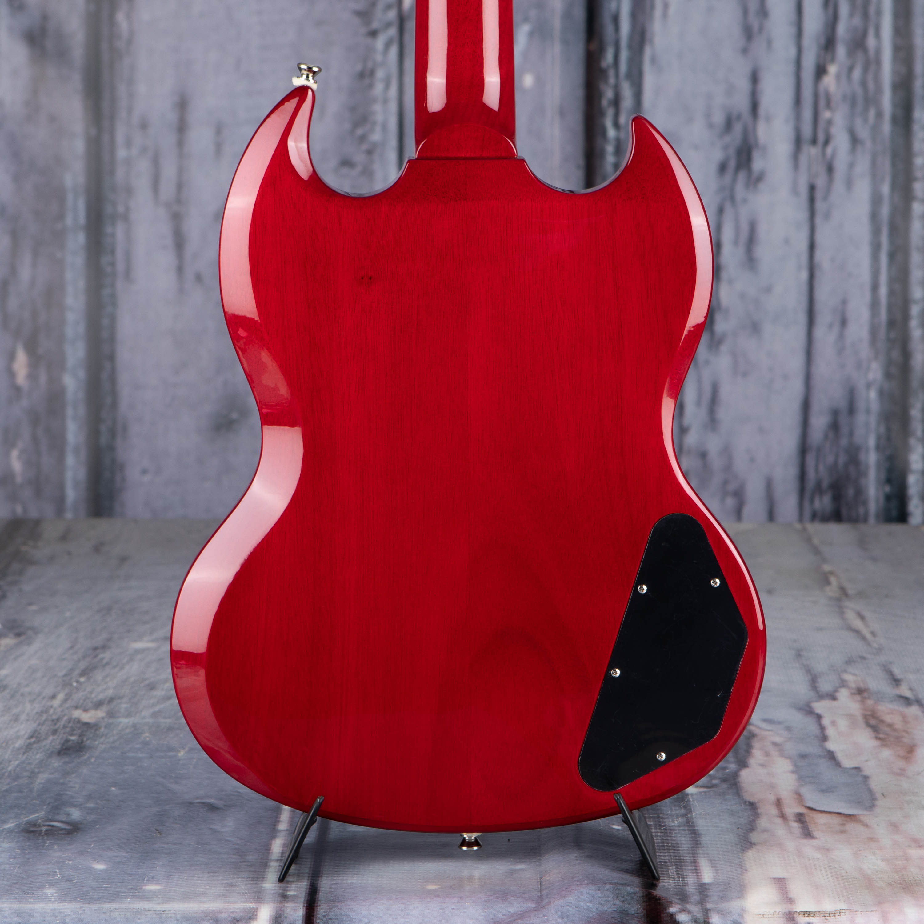 Epiphone Tony Iommi SG Special Left-Handed Electric Guitar, Sixties Cherry, back closeup