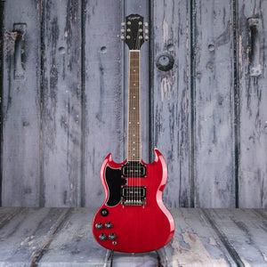 Epiphone Tony Iommi SG Special Left-Handed Electric Guitar, Sixties Cherry, front