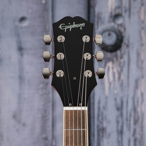 Epiphone Tony Iommi SG Special Left-Handed Electric Guitar, Sixties Cherry, front headstock