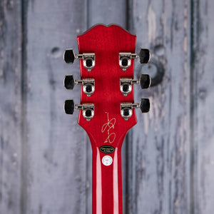 Epiphone Tony Iommi SG Special Left-Handed Electric Guitar, Sixties Cherry, back headstock