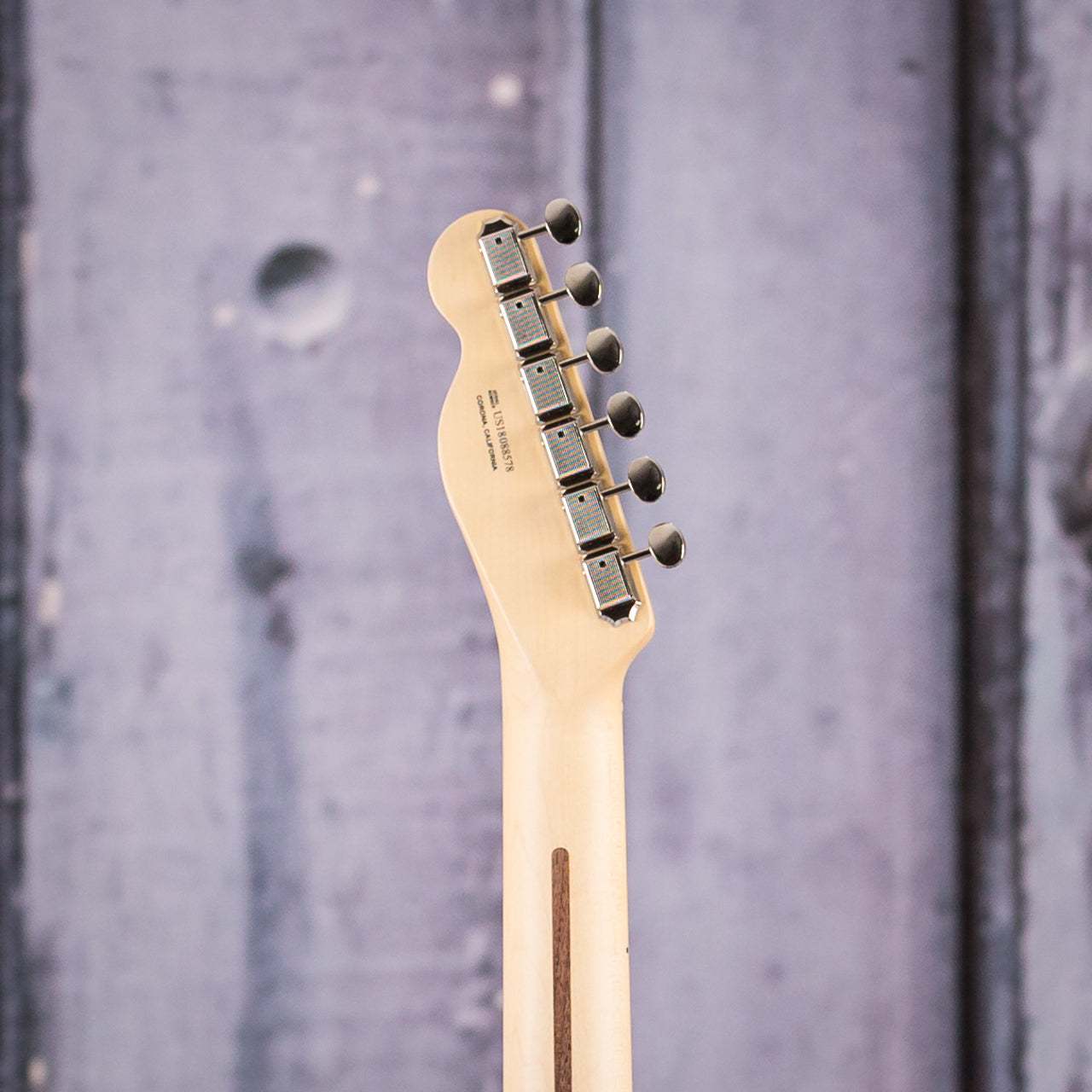 Fender American Performer Series Telecaster, Maple Fingerboard, Vintage White, back headstock closeup