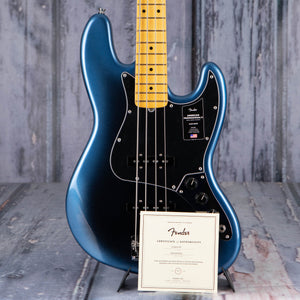 Fender American Professional II Jazz Bass Electric Guitar, Dark Night, coa