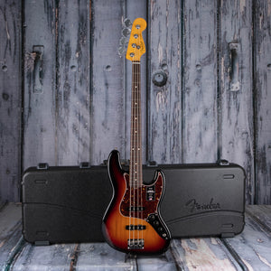 Fender American Professional II Jazz Bass Guitar, 3-Color Sunburst, case