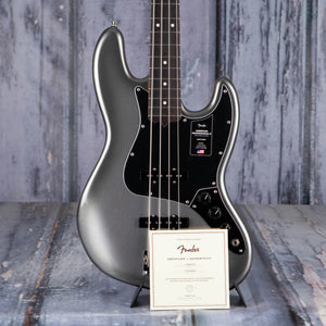 Fender American Professional II Jazz Bass Guitar, Mercury, coa