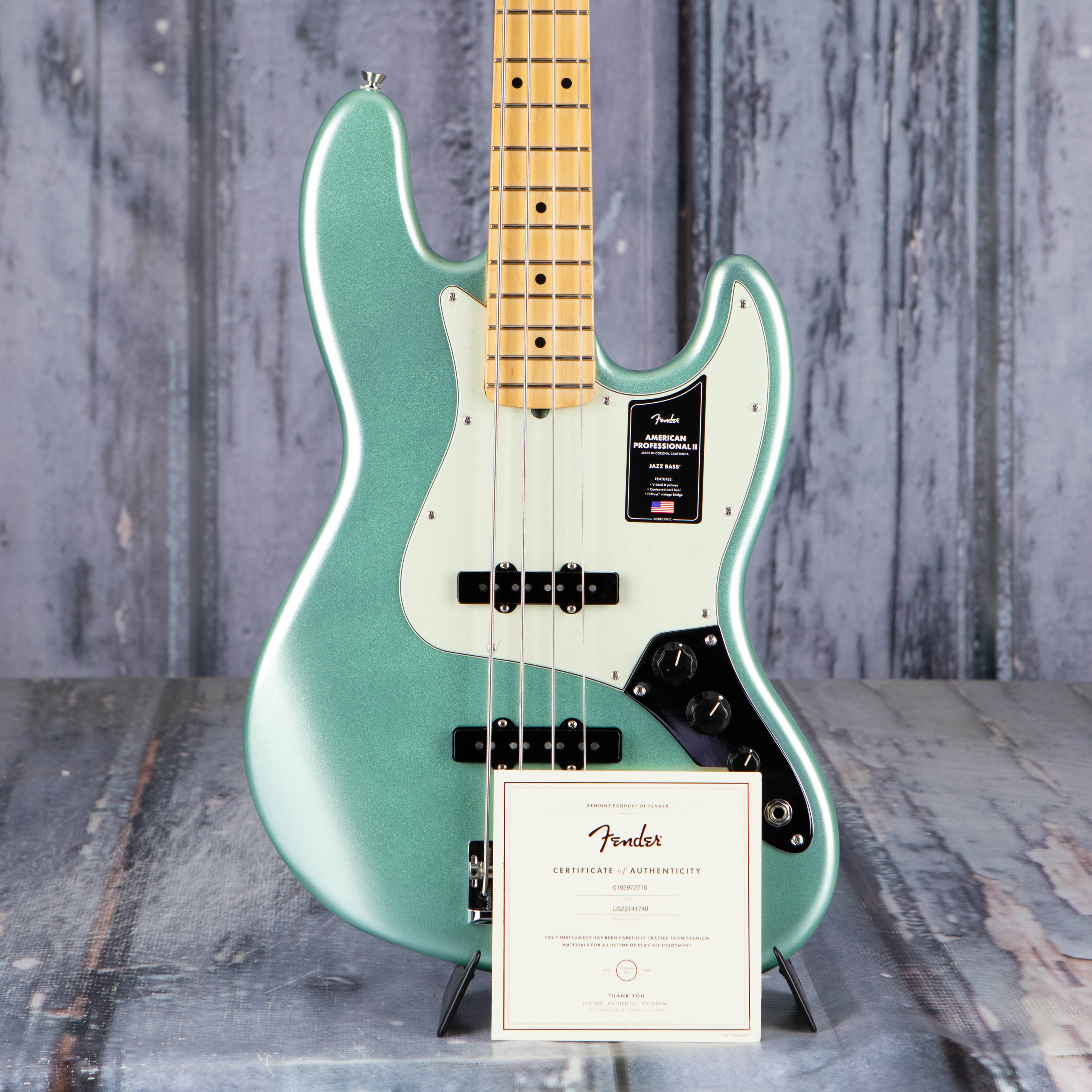 Fender American Professional II Jazz Bass Mystic Surf Green For Sale Replay Guitar Exchange