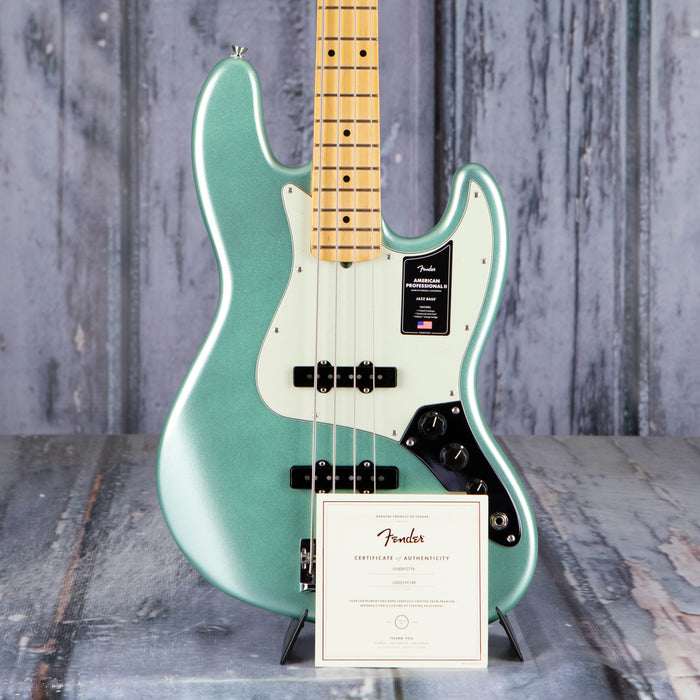 Fender American Professional II Jazz Bass, Mystic Surf Green