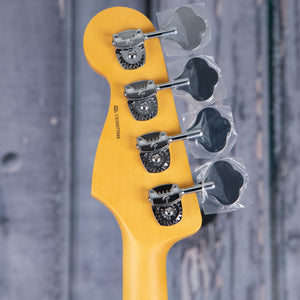 Fender American Professional II Jazz Bass Guitar, Olympic White, back headstock