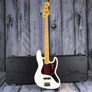 Fender American Professional II Jazz Bass Guitar, Olympic White, case