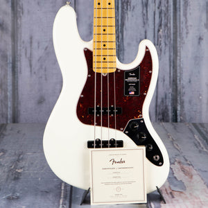Fender American Professional II Jazz Bass Guitar, Olympic White, coa
