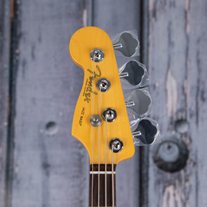 Fender American Professional II Jazz Bass Left-Handed Guitar, 3-Color Sunburst, front headstock