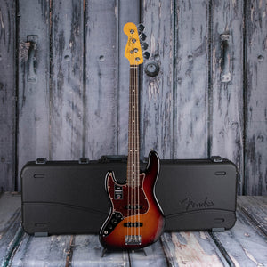 Fender American Professional II Jazz Bass Left-Handed Guitar, 3-Color Sunburst, case
