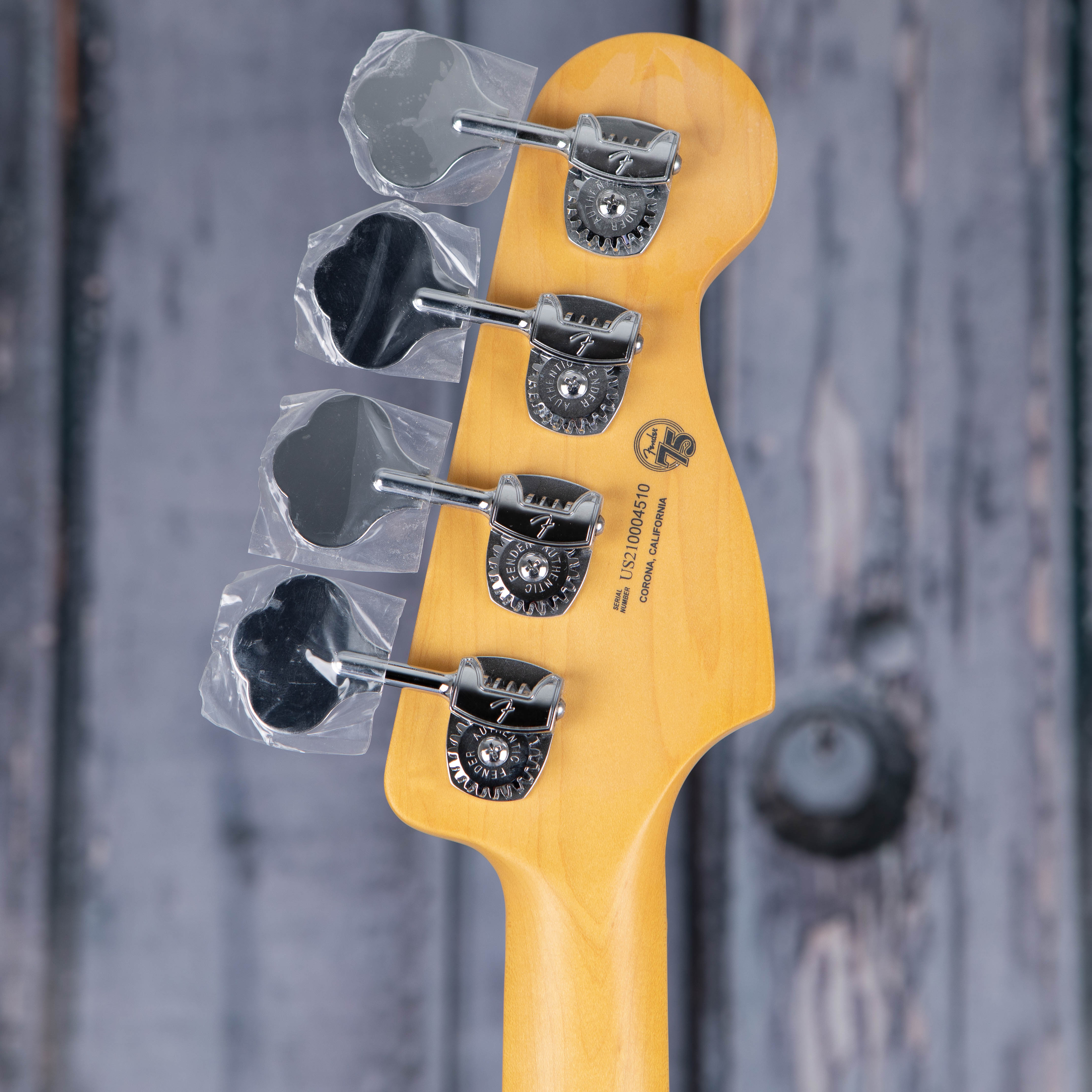 Fender American Professional II Precision Bass Left-Handed Guitar, Black, back
