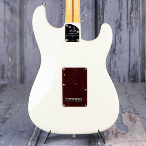 Fender American Professional II Stratocaster Left-Handed Electric Guitar, Olympic White, back closeup