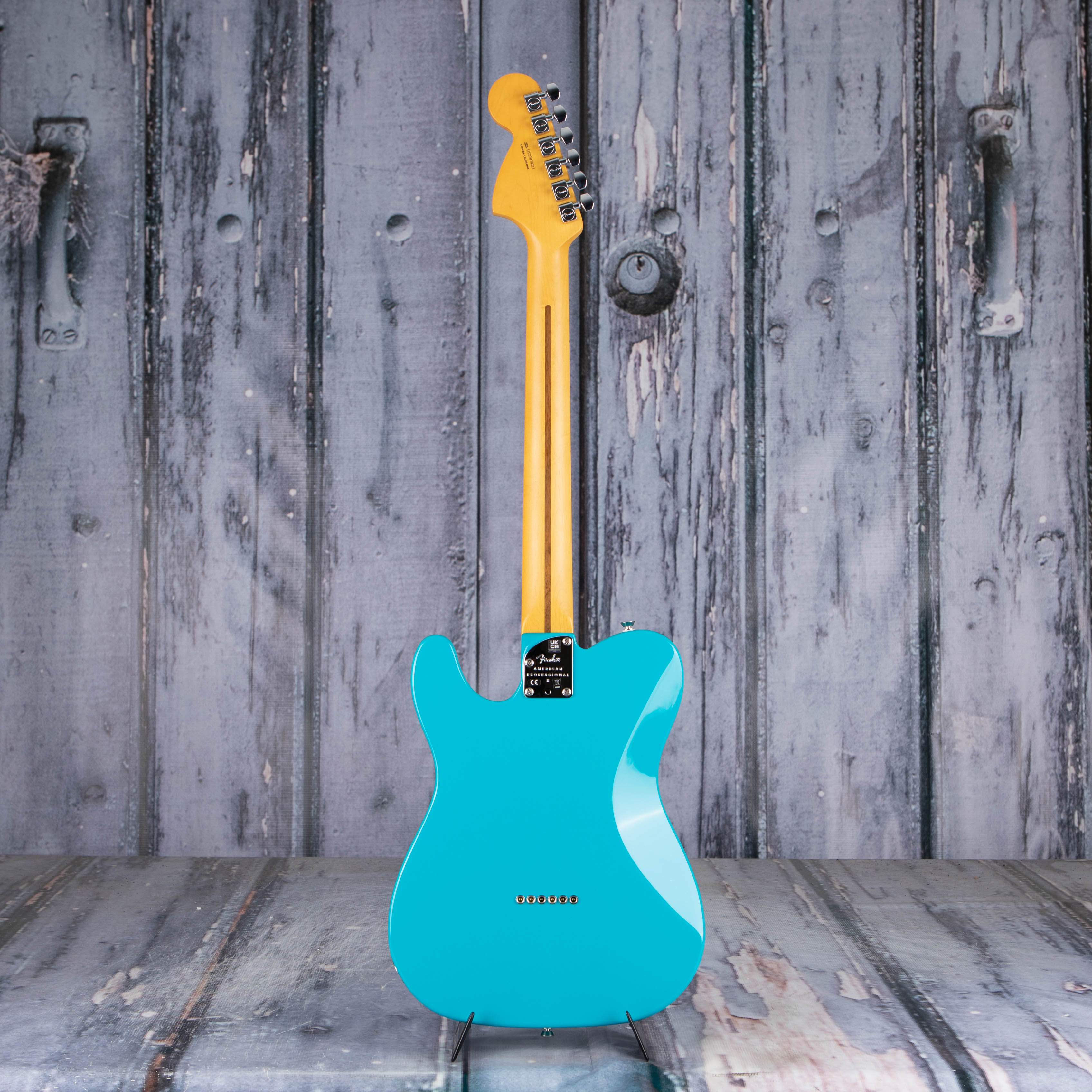 Fender American Professional II Telecaster Deluxe Miami Blue Demo Model For Sale Replay Guitar Exchange