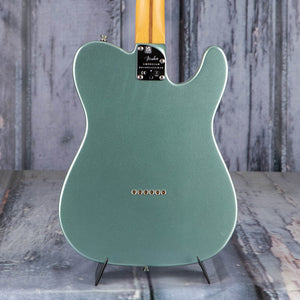 Fender American Professional II Telecaster Left-Handed Electric Guitar, Mystic Surf Green, back closeup