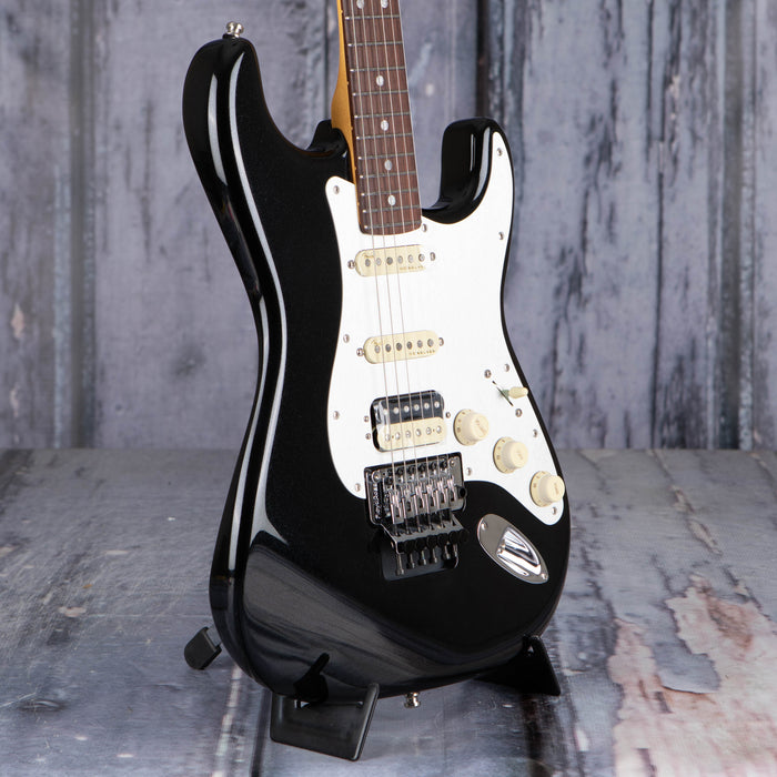 Fender American Ultra Luxe Stratocaster Floyd Rose HSS, Mystic Black *DEMO MODEL*