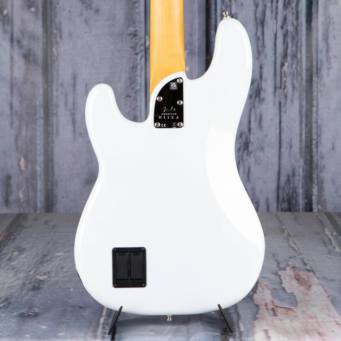 Fender American Ultra Precision Bass, Maple Fingerboard, Arctic Pearl