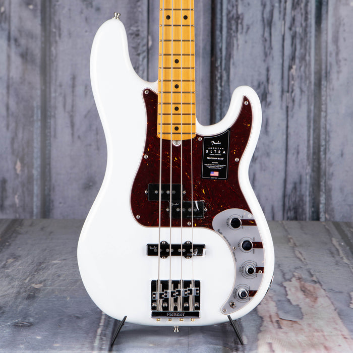 Fender American Ultra Precision Bass, Maple Fingerboard, Arctic Pearl