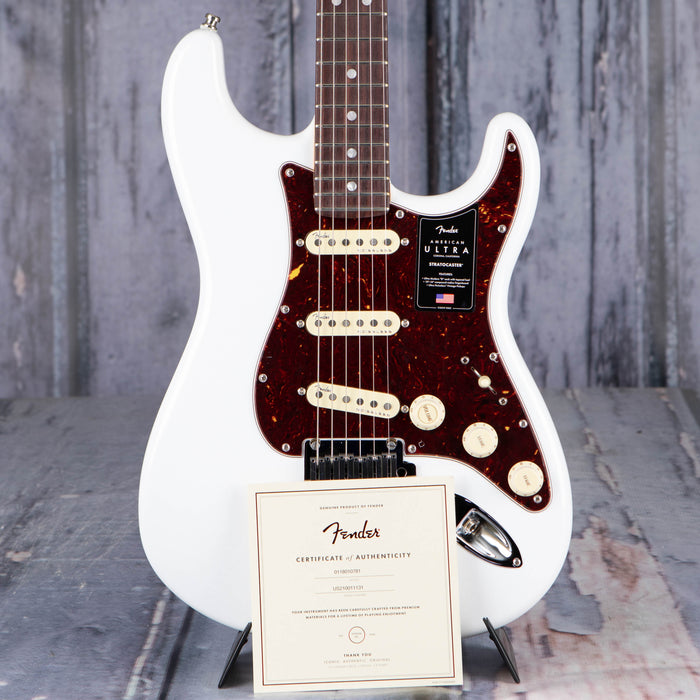 Fender American Ultra Stratocaster, Rosewood Fingerboard, Arctic Pearl