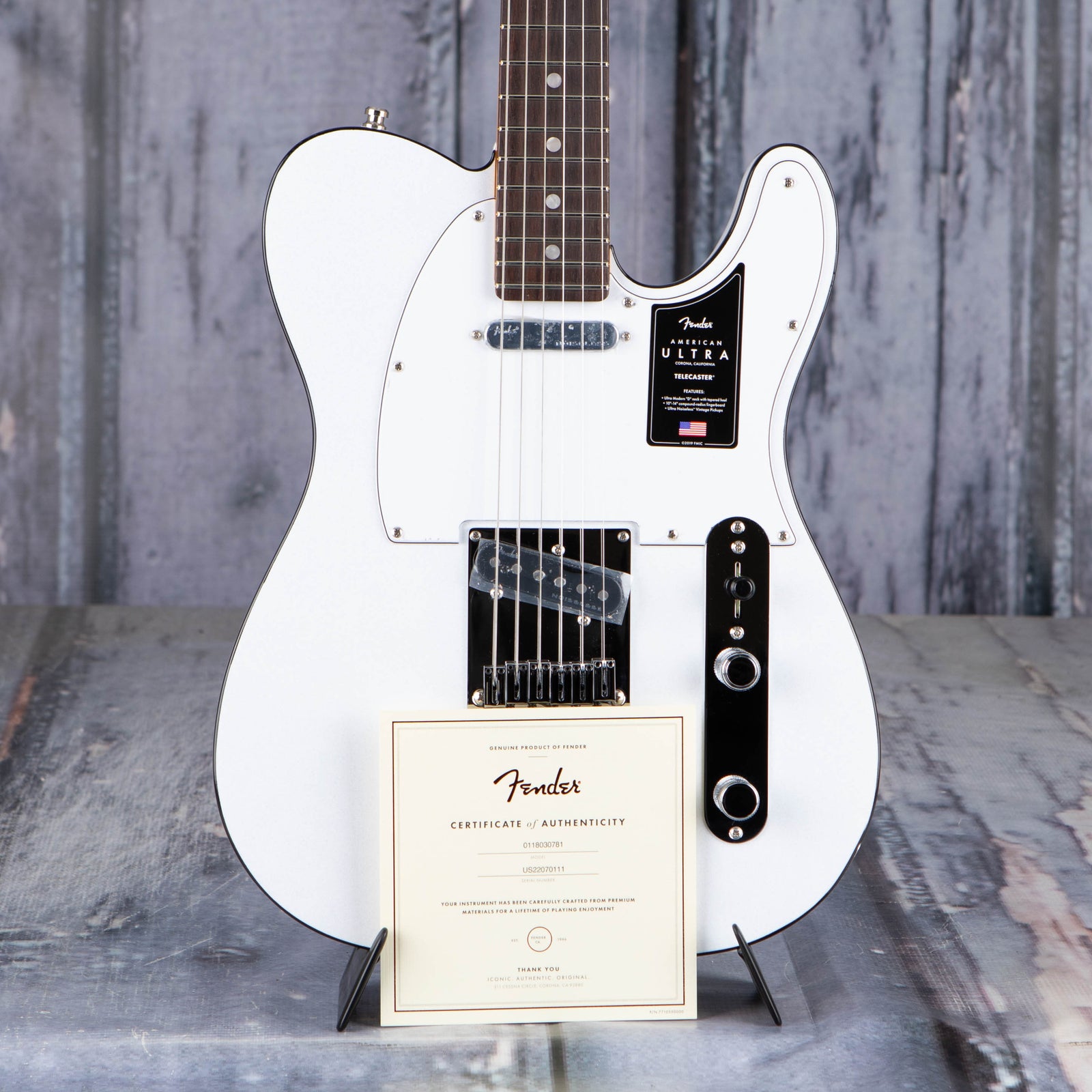 Fender American Ultra Telecaster, Rosewood Fingerboard, Arctic
