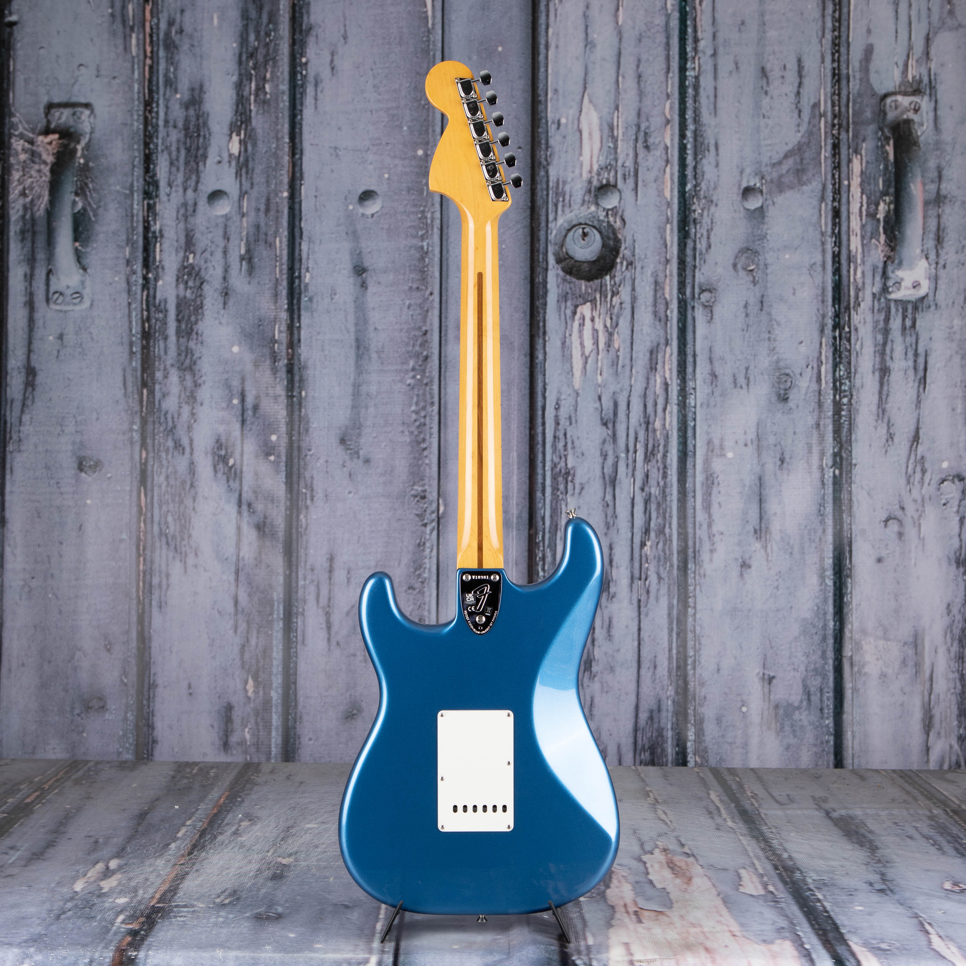 Fender American Vintage II 1973 Stratocaster Electric Guitar, Lake Placid Blue, back