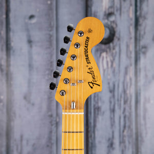 Fender American Vintage II 1973 Stratocaster Electric Guitar, Lake Placid Blue, front headstock
